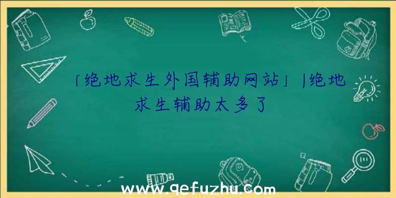 「绝地求生外国辅助网站」|绝地求生辅助太多了